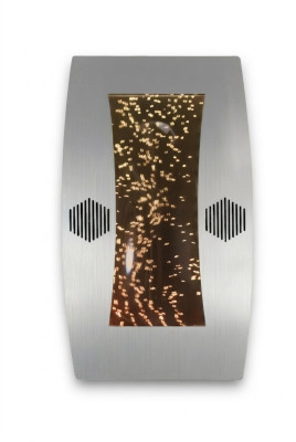 Design della parete d'acqua a LED con colonne d'acqua, cascata d'acqua, cornice per immagini 50x80.