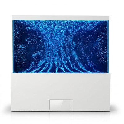 Colonna LED in acciaio inossidabile del designer per pareti divisorie a colonne d'acqua.