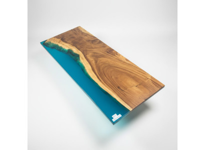 Tavolo da pranzo River Table in legno massiccio 241x100 Tavoli massicci
