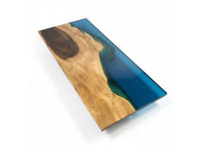 Tavolo da pranzo Mare Acqua Fiume Legno vero Tavolo fluviale 181x81cm Tavoli