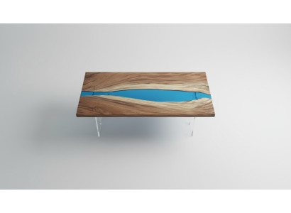 Tavolo da pranzo River Table Massiv Tische 185x85cm, tavolo fluviale in resina epossidica marina