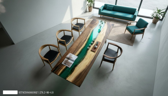 Tavoli di lusso Tavolo da conferenza River Table Legno vero Tavolo fluviale Massiccio  Tavoli di lusso Tavolo da conferenza River Table Legno vero Tavolo fluviale Massiccio
