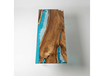 Tavolo da pranzo River Table in legno massiccio vero Tavoli decorativi in resina epossidica.