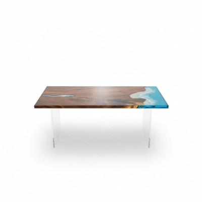 Tavolo da pranzo River Table in legno massiccio 181x81cm Tavoli massicci