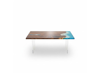 Tavolo da pranzo River Table in legno massiccio 181x81cm Tavoli massicci