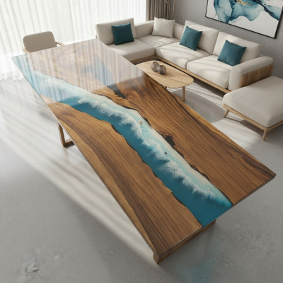 Tavoli moderni Tavolo da pranzo Tavolo design Resina Mare Fiume Mobili 240x90