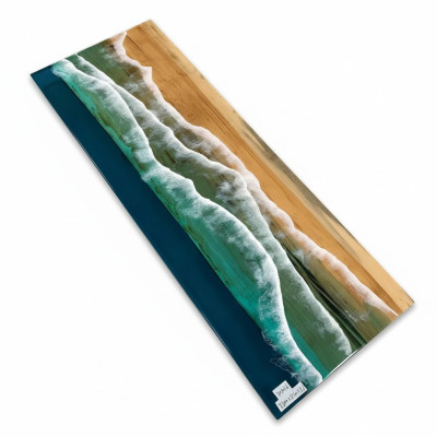 Tavolo da pranzo Design Tavolo Tavoli moderni Mare Oceano Fiume Resina epossidica