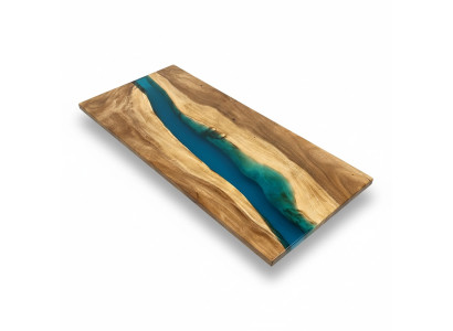 Tavoli moderni Tavolo da pranzo Design Tavolo Resina Mare Fiume Mobili 180x80