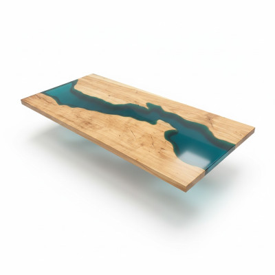 Tavolo da pranzo Design Tavolo Resina Tavoli Moderni Mare Fiume Mobili 181x80