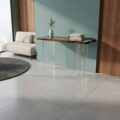 Console design table chest of drawers coffee table Handmade epoxy
