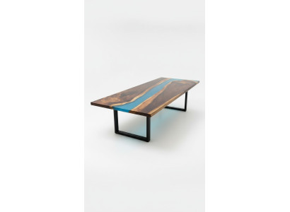 Tavoli moderni tavolo da pranzo Design tavolo resina mare fiume mobili 220x90