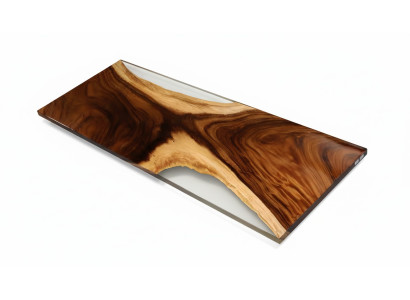 Tavolo da pranzo Mare Acqua Fiume Legno massiccio Tavolo fluviale 180x80 Tavoli Resina epossidica Nuovo