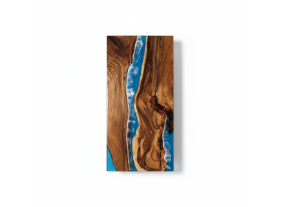 Tavolo da pranzo in resina epossidica massello Tavoli 220x90 Tavolo fluviale Legno naturale