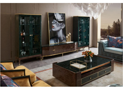Vetrina di vetro mobile consolle vetrine credenza decorativa di design.
