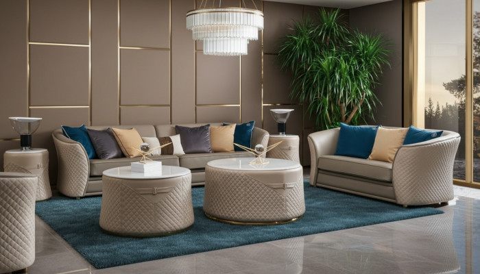 Divano 4 posti Big Couch Divani Divanetti Soggiorno Design a quattro posti