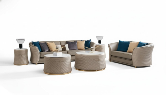 Divano 4 posti Big Couch Divani Divanetti Soggiorno Design a quattro posti