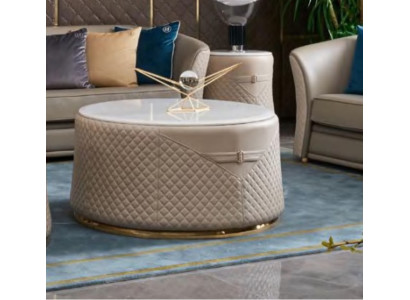 Tavolino design rotondo Tavolini moderni da salotto Tavolino rotondo per divano di lusso