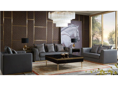 Divano componibile 3 pezzi Set Divani design Divani imbottiti in pelle Relax