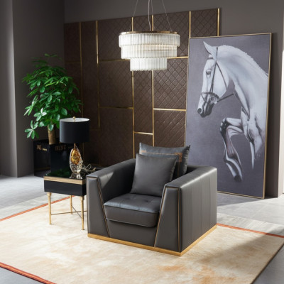 Arredamento soggiorno di design Poltrona Sofà Monoposto Divano Televisione nuovo.