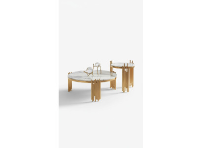 Set 2 tavolini da salotto tavolino da caffè tavolino da appoggio design decorativo tavolino da salotto.
