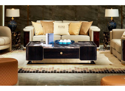 Tavolo da salotto di lusso in legno dal design originale stile mobili