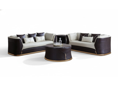Tavolino da caffè design decorativo moderno rotondo per il salotto.