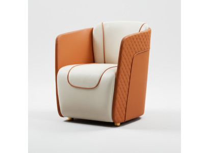 Poltrona Design Divano Sofa Relax Pelle Decorazione Lounge Club Imbottito Posti Seduta Lusso.