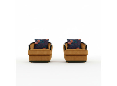 Sedia di design in tessuto di lusso divano da 1 posto divano TV relax lounge club imbottito