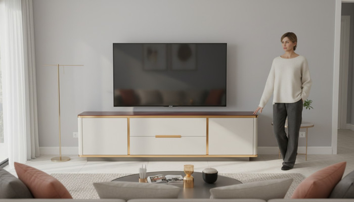 Designer mobile TV RTV credenza decorativa basso bordo armadio soggiorno