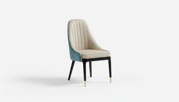 Sala da pranzo 1x set di sedie seduta reale sedie imbottite schienale design in legno poltrona nuova