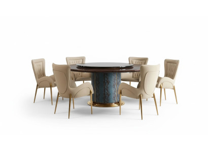 Tavolo da pranzo Croco rotondo in legno tavoli da pranzo design per la sala da pranzo.
