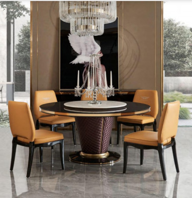 Tavolo da pranzo Tavolo rotondo Set da pranzo in legno design tavoli