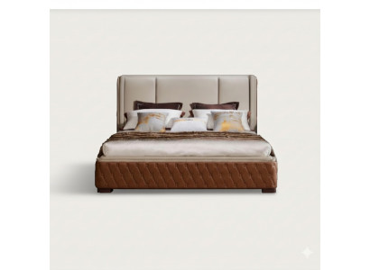 Design Letto in Pelle di Lusso Letti Imbottiti Decor Doppio Moderno Matrimoniale 180x200