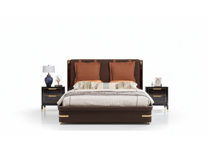 Lussuoso set completo di mobili per la camera da letto 3 pezzi. Letto 2x comodini Moderna.