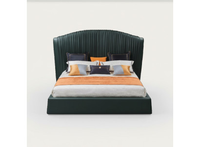 Letto Imbottito Design di Lusso Letti Matrimoniali Beige 180x200 Camera da Letto in Pelle di Albergo