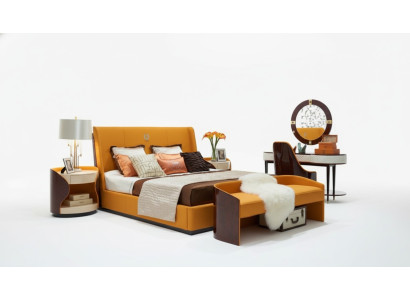 Camera da letto set di 7 pezzi. Mobili di lusso letto sgabello specchio comodino telai letto