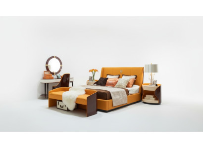 Mobili da camera da letto di lusso Letto 2x Comodino Set Letti Mobili per hotel 3 pezzi. Vivere