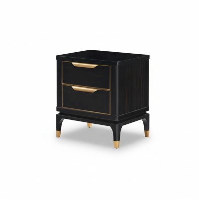 Comodino Tavolino da notte Cassettiera Tavolino Consolle Lucido Oro