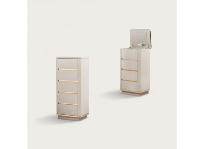 Comò decorativo credenza comò credenze 5 cassetti armadietto alto