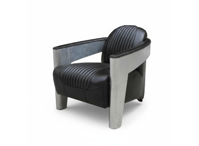 Pelle vera Design vintage Poltrona Sedia TV Pilota Aviatore