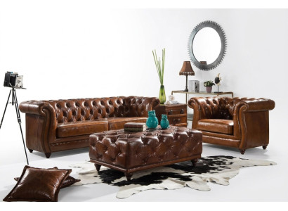 Set di divani di lusso divano divano imbottito 3+1 posti con tavolino divani