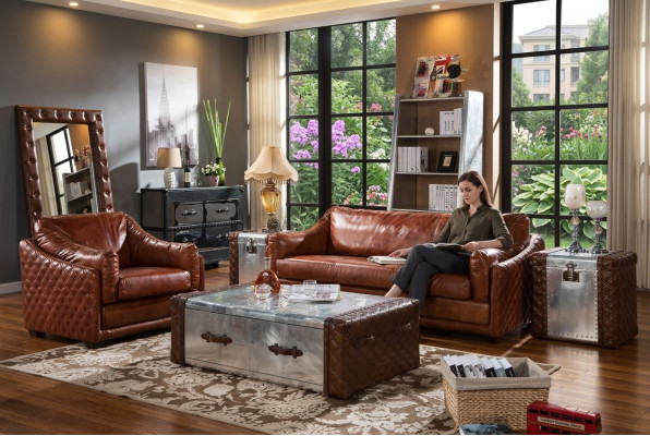 Set divano imbottito sofa poltrona 2 pezzi insieme 31 posti a sedere nuovo