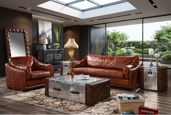 Set divano imbottito sofa poltrona 2 pezzi insieme 31 posti a sedere nuovo