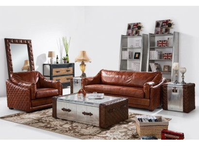 Set divano imbottito sofa poltrona 2 pezzi insieme 31 posti a sedere nuovo
