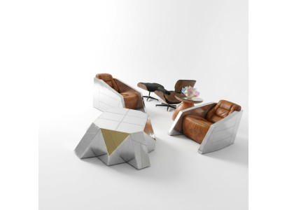 Tavolino design di lusso Aviator per divano tavoli da salotto tavolino aggiuntivo nuovo
