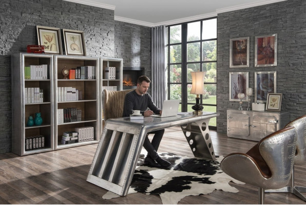 Arredamento d'ufficio Studio Mobili da ufficio Tavolo Armadio Sedia Set di 8 pezzi