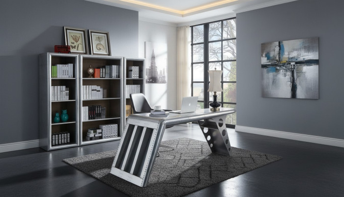 Arredamento d'ufficio Studio Mobili da ufficio Tavolo Armadio Sedia Set di 8 pezzi