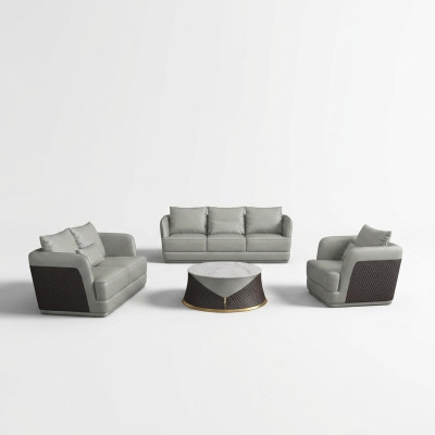 Sofà composto da 3 posti più 1 posto, set di divano di design imbottito moderno