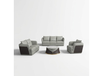 Sofà composto da 3 posti più 1 posto, set di divano di design imbottito moderno