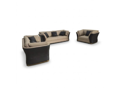 Divano in pelle, divano componibile, set di divani, divani di design a 3, 2, 1 posti